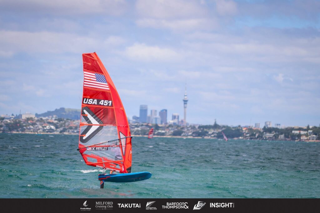 Awesome backdrop at the 2026 NZ iQFOiL Nationals! (credit: Insight Media)